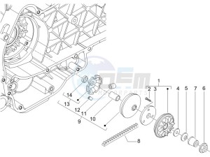 Granturismo 125 L E3 drawing Driving pulley