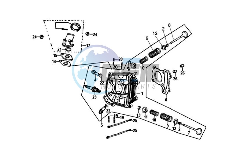 CYLINDER HEAD CPL  / INLET