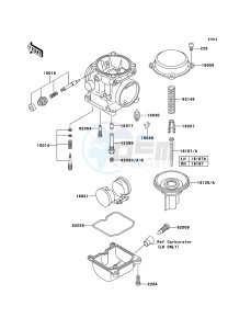 W650 EJ650-C7P GB XX (EU ME A(FRICA) drawing Carburetor Parts