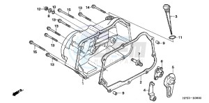 TRX90XE TRX90 Europe Direct - (ED) drawing RIGHT CRANKCASE COVER