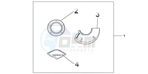 CBR1000RR9 Europe Direct - (ED / MK) drawing CARBON CRANKCASE COVER SET