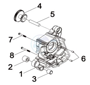 MIO 115 L7 drawing CRANKCASE  RIGHT