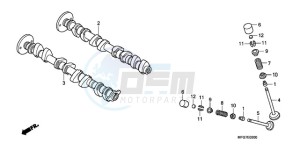 CB600F9 France - (F / CMF 25K) drawing CAMSHAFT/VALVE