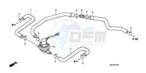 CB1300A9 BR / ABS CO MME - (BR / ABS CO MME) drawing AIR INJECTION CONTROL VALVE