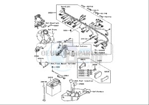 ZX-6R NINJA - 636 cc (EU) drawing CHASSIS ELECTRICAL EQUIPMENT