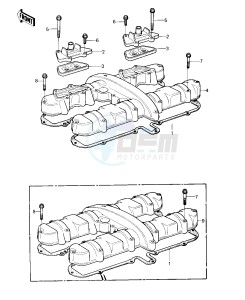 KZ 550 C [LTD] (C1-C2) [LTD] drawing CYLINDER HEAD COVER -- 80-81 C1_C2- -