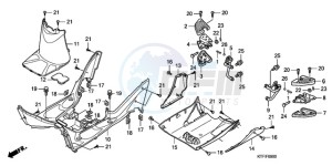 SH1259 Europe Direct - (ED) drawing FLOOR PANEL/PILLION STEP