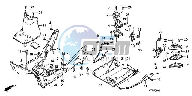 FLOOR PANEL/PILLION STEP