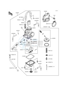 KX 250 K [KX250] (K) [KX250] drawing CARBURETOR