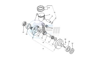 YZ 250 drawing CRANKSHAFT PISTON