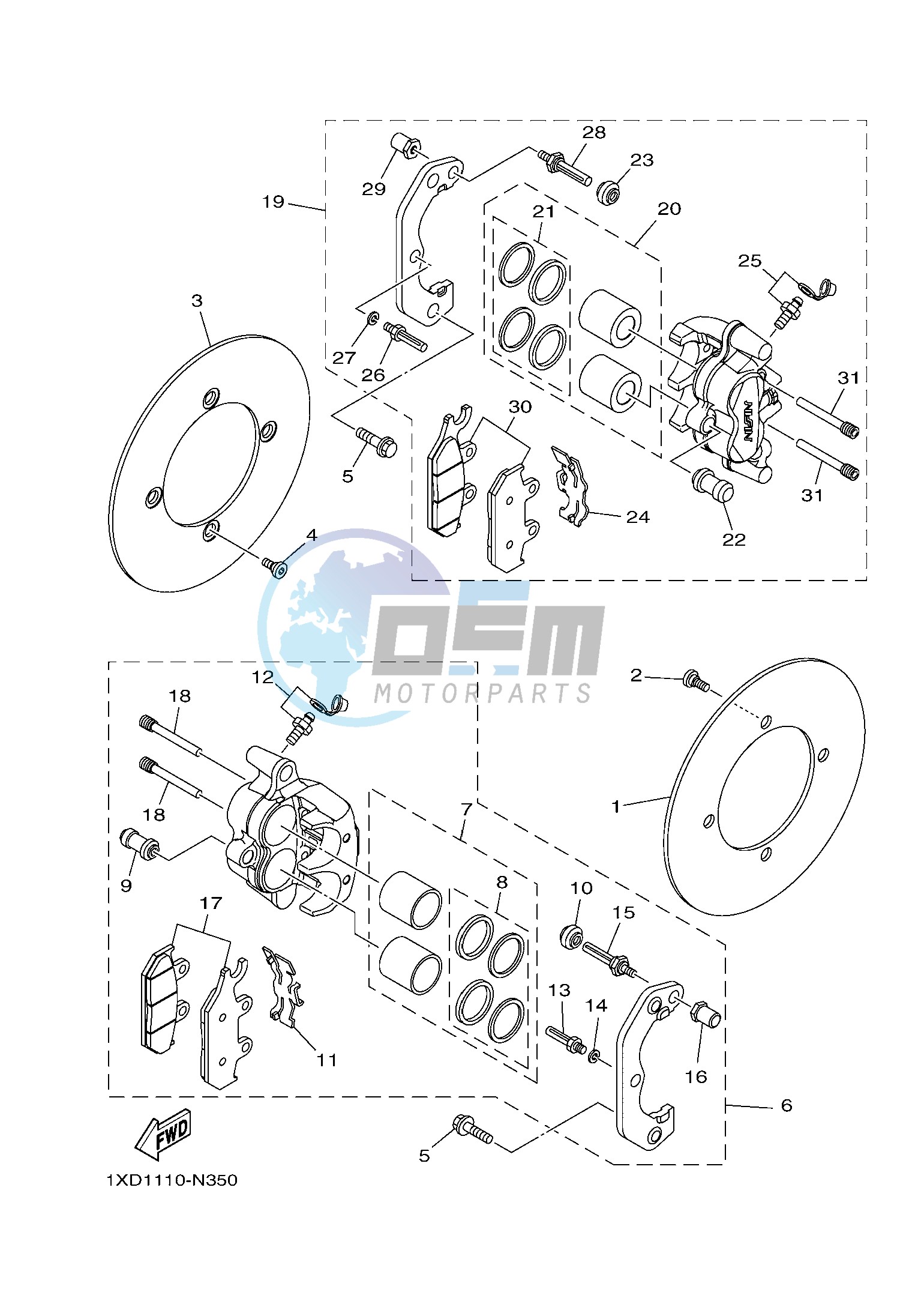 FRONT BRAKE CALIPER