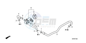 CBF600NA9 UK - (E / ABS MKH) drawing AIR INJECTION CONTROL VALVE