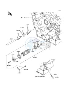 VN900 CLASSIC VN900BEFA GB XX (EU ME A(FRICA) drawing Gear Change Drum/Shift Fork(s)