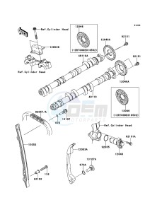 Z1000_ABS ZR1000ECFA FR XX (EU ME A(FRICA) drawing Camshaft(s)/Tensioner