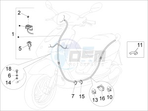 Fly 50 4T 2V 25-30Km/h drawing Main cable harness