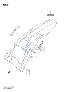 RM-Z450 (E19) drawing REAR FENDER