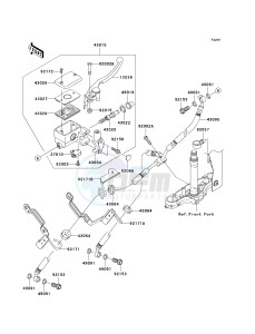 VN 1600 D [VULCAN 1600 NOMAD] (D6F-D8FA) D7FA drawing FRONT MASTER CYLINDER