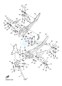 XJ6N 600 XJ6-N (NAKED) (20SK) drawing STAND & FOOTREST