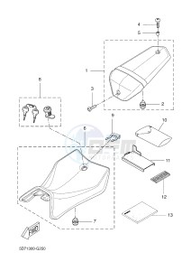 YZF-R125 R125 (5D7J 5D7J 5D7J) drawing SEAT