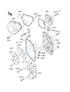 ZZR600 ZX600E6F GB XX (EU ME A(FRICA) drawing Engine Cover(s)