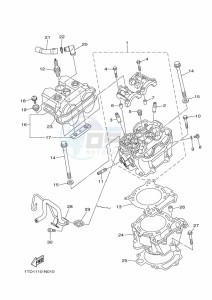 YFZ450R (BKD3) drawing CYLINDER