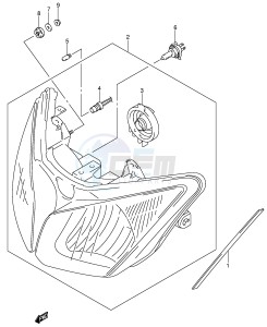 DL650 (E2) V-Strom drawing HEADLAMP (E2)