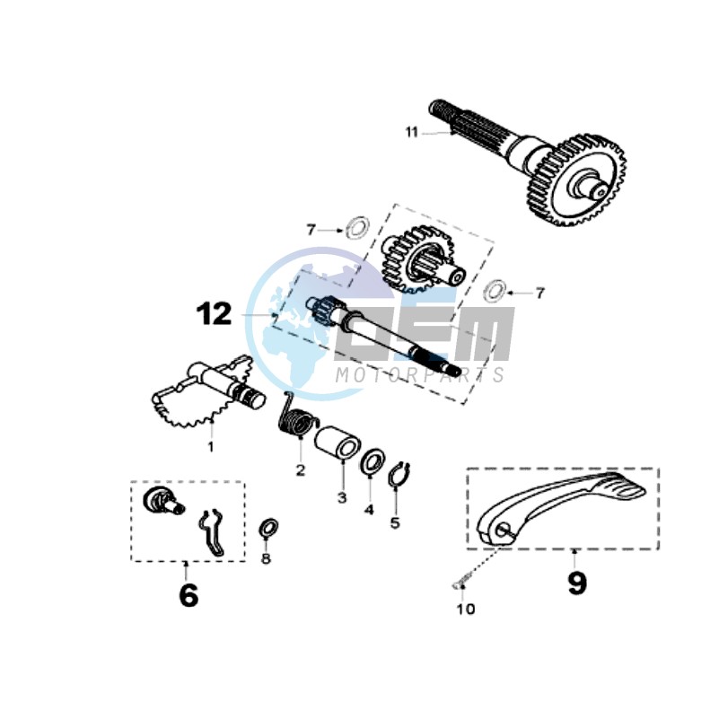 DRIVE SHAFTS / KICKSTARTER