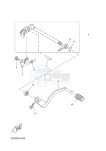 YZF-R125 R125 (5D78 5D78 5D78) drawing SHIFT SHAFT