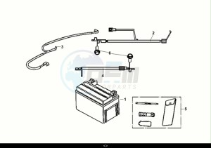 SYMPHONY ST 125 LC (XL12WW-EU) (E5) (M1) drawing BATTERY - TOOL BOX