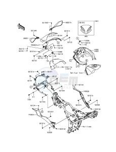 NINJA_300 EX300ADF XX (EU ME A(FRICA) drawing Cowling