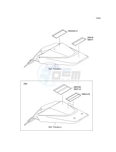 KLX 110 A (KLX110 MONSTER ENERGY) (A6F-A9FA) A7F drawing LABELS