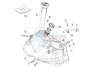 Beverly 250 e3 drawing Fuel Tank