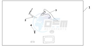 NT700VAB drawing KNUCKLE DEFLECTOR SET