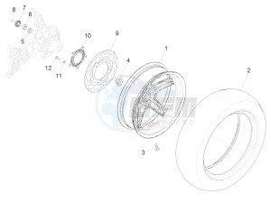 BV 350 ST 4T 4V IE ABS E4 (NAFTA) drawing Rear wheel