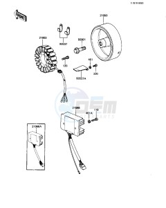 KZ 550 C [LTD] (C3-C4) [LTD] drawing GENERATOR_REGULATOR -- 82-83 C3_C4- -