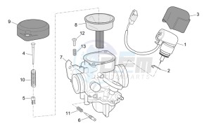 Scarabeo 50 4t 2v e2 drawing Carburettor II