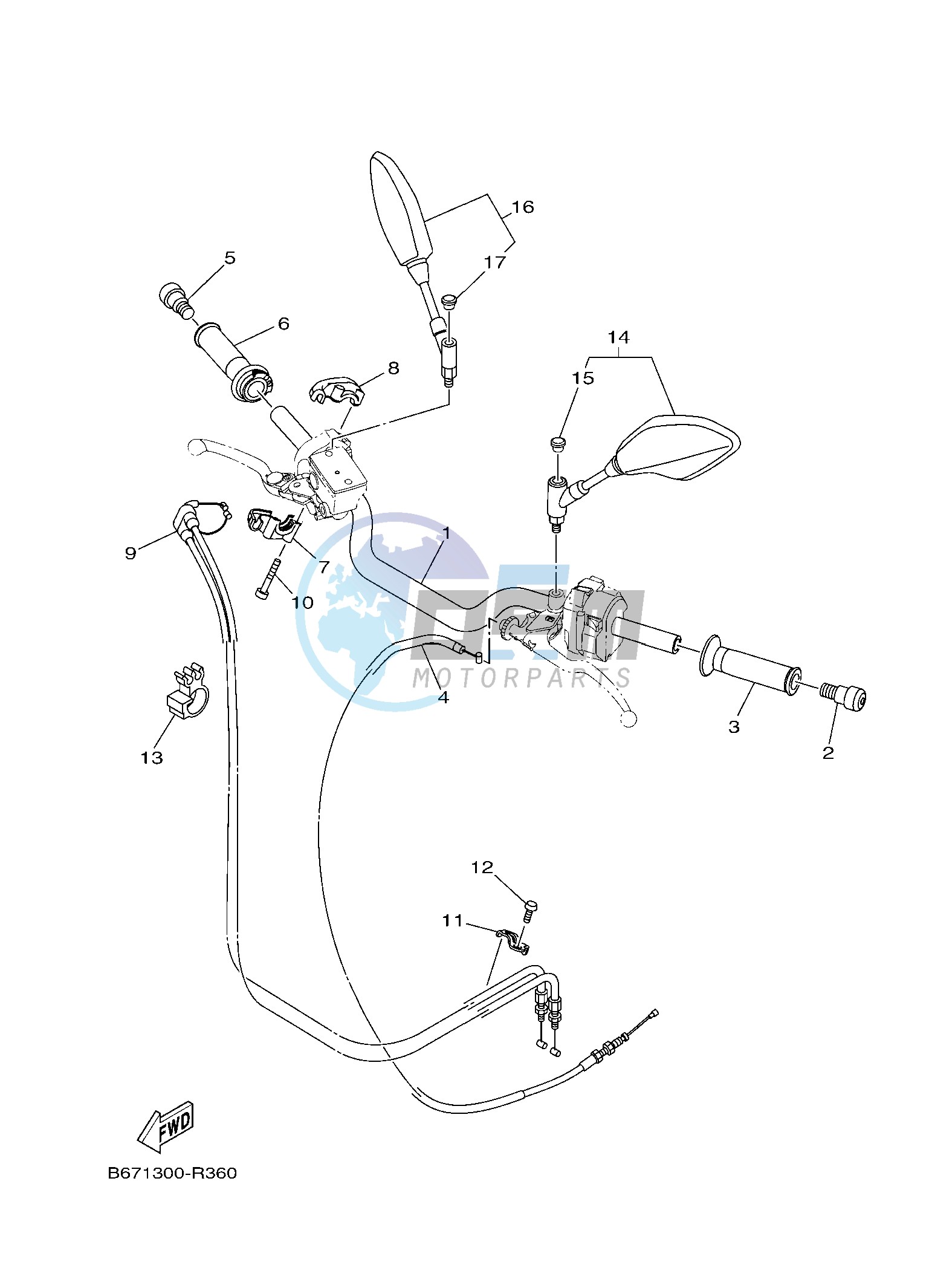 STEERING HANDLE & CABLE