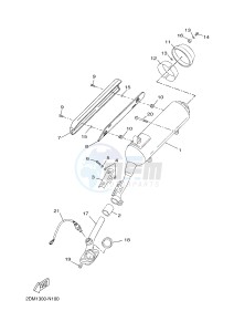 YP250R X-MAX 250 (2DL1 2DL1 2DL1 2DL1) drawing EXHAUST