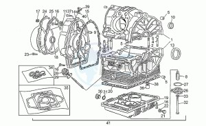 SP 750 drawing Crankcase