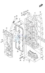 DF 150AP drawing Cylinder Head