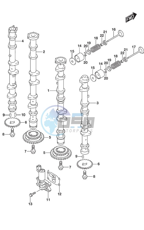 Camshaft DF 250S