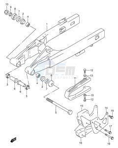 RM80 (P3-P28) drawing REAR SWINGING ARM