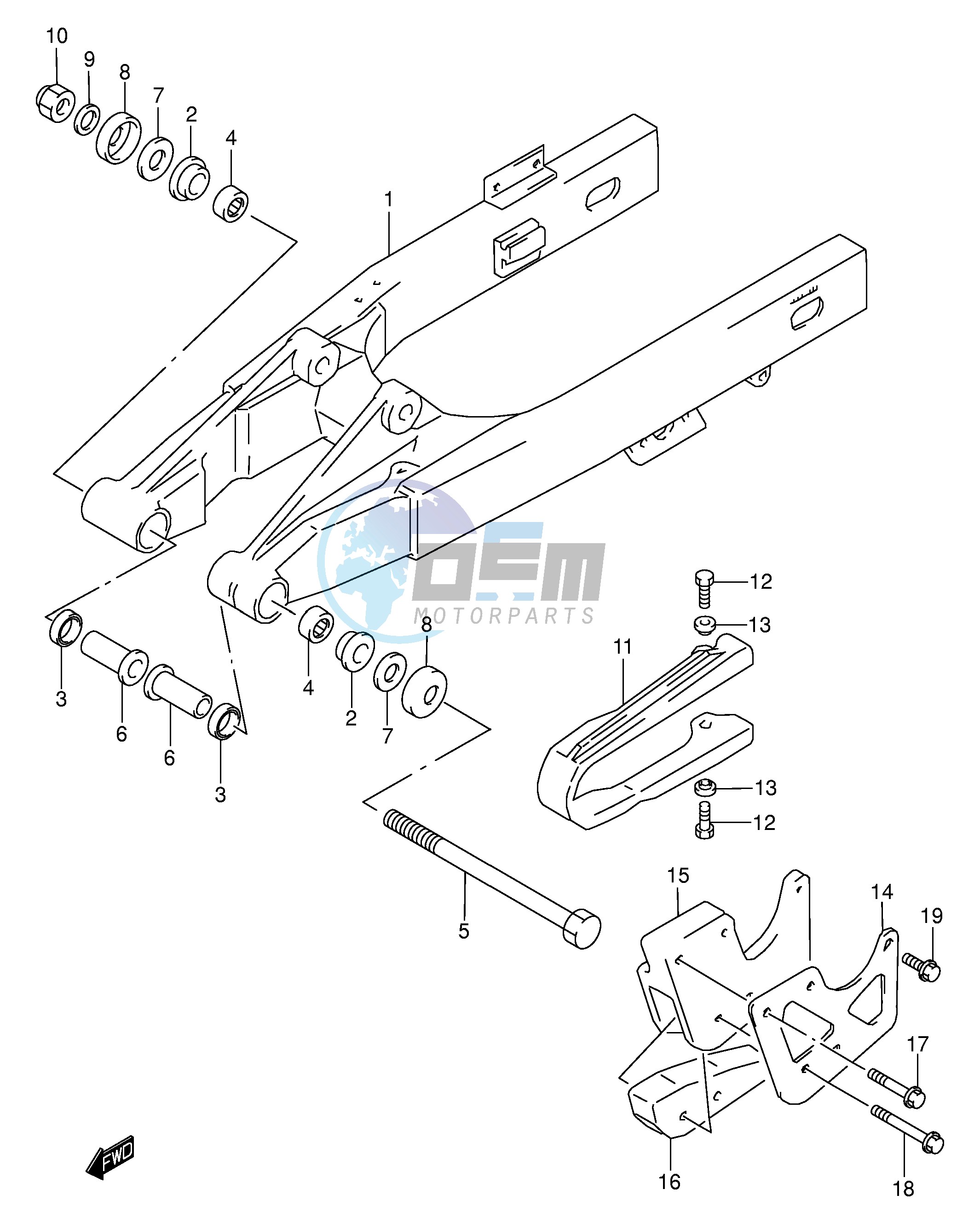 REAR SWINGING ARM