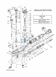 F115AETL drawing PROPELLER-HOUSING-AND-TRANSMISSION-1