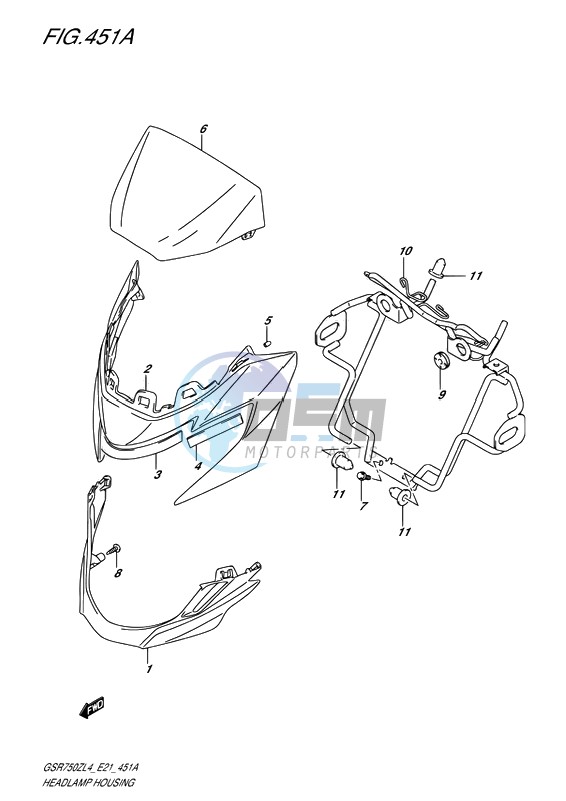 HEADLAMP HOUSING