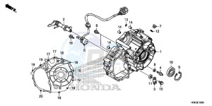 TRX500FA6G TRX500FA Australia - (U) drawing REAR CRANKCASE COVER