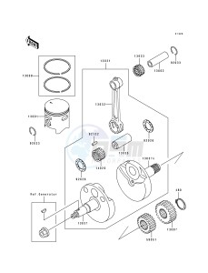 KX 100 B [KX100] (B5-B7) [KX100] drawing CRANKSHAFT_PISTON-- S- -