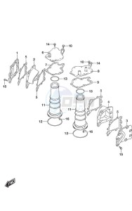 DF 350A drawing Exhaust Cover