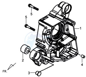 MIO 100 drawing CRANKCASERIGHT