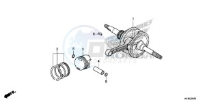 SH125AE SH125A UK - (E) drawing CRANKSHAFT/PISTON